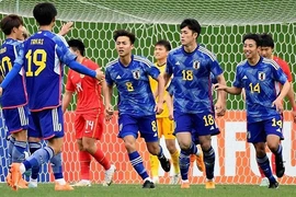 Các cầu thủ trẻ Nhật Bản với tham vọng vô địch giải trẻ châu Á.