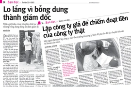 Nội dung các bài viết liên quan đến vấn đề về cấp giấy chứng nhận đăng ký kinh doanh mà Pháp Luật TP.HCM đã đăng tải mấy ngày qua.