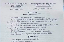 Bị phạt 25 triệu do đưa tin sai về Thứ trưởng Bộ công an