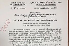 Có 1 ca COVID-19 mới, Hà Nội ra công điện khẩn chống dịch