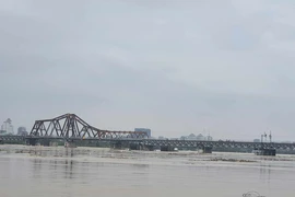 Lũ trên sông Hồng tại Hà Nội đang xuống, hạ lưu tiếp tục ở báo động 3 đến trên báo động 3