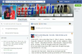 Dịch vụ làm bằng, giấy tờ giả tràn lan trên Facebook
