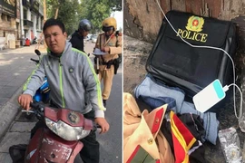 Xưng là công an để xin bỏ qua lỗi không đội mũ bảo hiểm