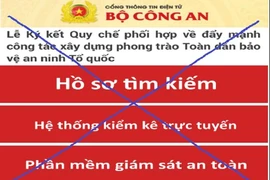 Website Bộ Công an bị giả mạo