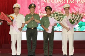 Bộ Công an công bố bổ nhiệm nhân sự tại Công an tỉnh Hưng Yên. Ảnh: CACC