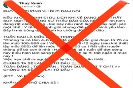  Bác bỏ FB bịa lời của Phó Thủ tướng Vũ Đức Đam về COVID-19 