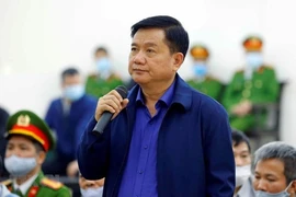 Bị cáo Đinh La Thăng tại tòa. Ảnh: TTXVN