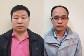 Hai bị can Chu Bá Toàn (trái) và Hoàng Thanh Sơn. Ảnh: CACC