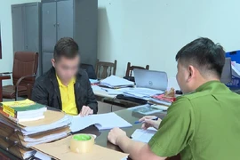 Trần Văn S. tại cơ quan công an