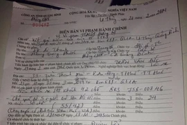 Biên bản xử phạt có được thay thế giấy phép lái xe?