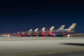 Các máy bay của Không quân Israel tham gia đợt tấn công Iran rạng sáng 13-6. Nguồn: IDF