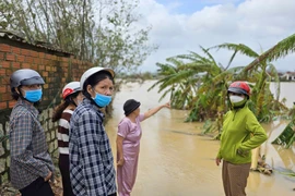 Nước hạ lưu sông Kôn đang lên, nguy cơ tái lụt vùng trũng ở Gia Lai