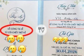 Câu chuyện kỳ lạ về tấm thiệp mời dự lễ 'trở về từ cõi chết'
