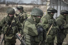 Binh sĩ Nga hiện diện trên bán đảo Crimea hồi tháng 8-2019. Ảnh: THE NEW YORK TIMES