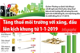 Tăng thuế môi trường với xăng, dầu lên kịch khung từ 1-1-2019