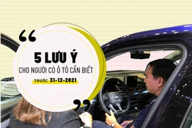 5 lưu ý cho người có ô tô cần biết trước 31-12-2021