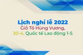 Lịch nghỉ lễ 2022: Giỗ Tổ Hùng Vương, 30-4, Quốc tế Lao động 1-5