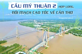 Cầu Mỹ Thuận 2 hợp long sẽ nối mạch cao tốc về Cần Thơ