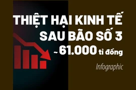 Bão số 3 gây thiệt hại kinh tế 61 ngàn tỉ đồng
