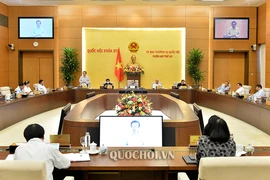 Toàn cảnh phiên họp thứ 45 của Ủy ban Thường vụ Quốc hội. Ảnh: Quochoi.vn