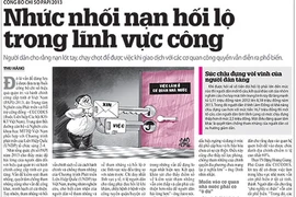Đừng để nạn hối lộ thêm nhức nhối! 
