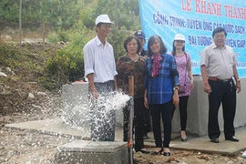 Đưa nước sạch lên khu mộ Đại tướng Võ Nguyên Giáp