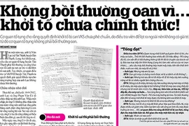 Đã khởi tố sai thì phải bồi thường 