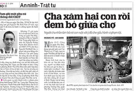 Không thể để tồn tại nạn cha hiếp con