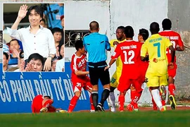 Hải Phòng - Hà Nội T&T (2-3): Ẩu đả trên sân Lạch Tray