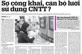 Dân không chấp nhận cán bộ “mù” CNTT