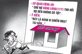 Giật tiền con nợ