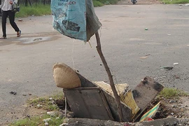 Nắp hố ga nguy hiểm