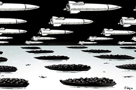Máy bay Pháp bắt đầu ném bom ở Syria