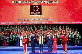 Nhiều doanh nghiệp lớn được vinh danh Sao Vàng Đất Việt 2015