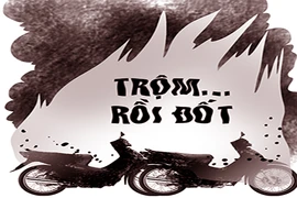 Trộm xe đem đốt!