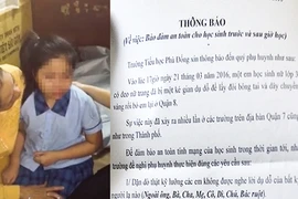 Một học sinh tiểu học bị kẻ lạ chở đi 