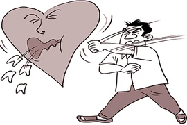 Đánh gãy răng người yêu