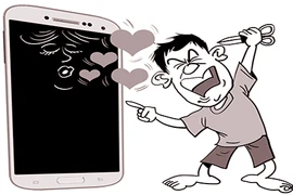 Bị chồng cũ đánh vì xem phim trên điện thoại