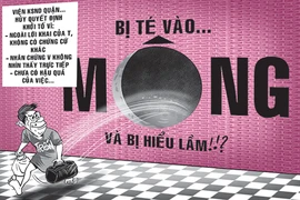 Không phê chuẩn khởi tố vụ té vào mông em vợ
