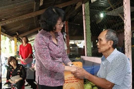 Phó Chủ tịch nước thăm, tặng quà gia đình chính sách