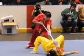 Màn biểu diễn đối kháng wushu 'cực chất'