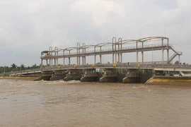 Cống ngăn mặn 150 tỉ mới xây đã hỏng