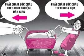 Ông bà chăm cháu, cha mẹ nơm nớp lo