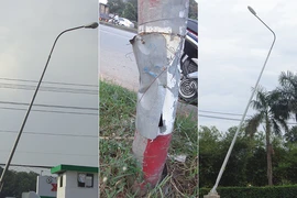 3 trụ đèn sắp đổ