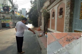 Vụ hàng đinh trên vỉa hè: Chủ nhà không phải đảng viên