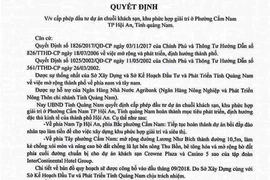 Giả văn bản của chủ tịch Quảng Nam để thổi giá đất