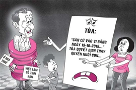 Cha ngoại, mẹ Việt giành nhau nuôi con