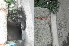 Đã khắc phục hố ga nguy hiểm