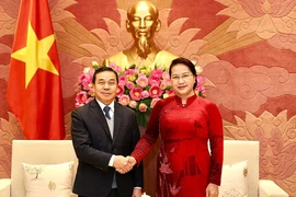 Chủ tịch Quốc hội Nguyễn Thị Kim Ngân tiếp tân đại sứ Lào