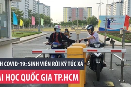 Dịch COVID-19: Sinh viên rời ký túc xá Đại học Quốc gia TP.HCM